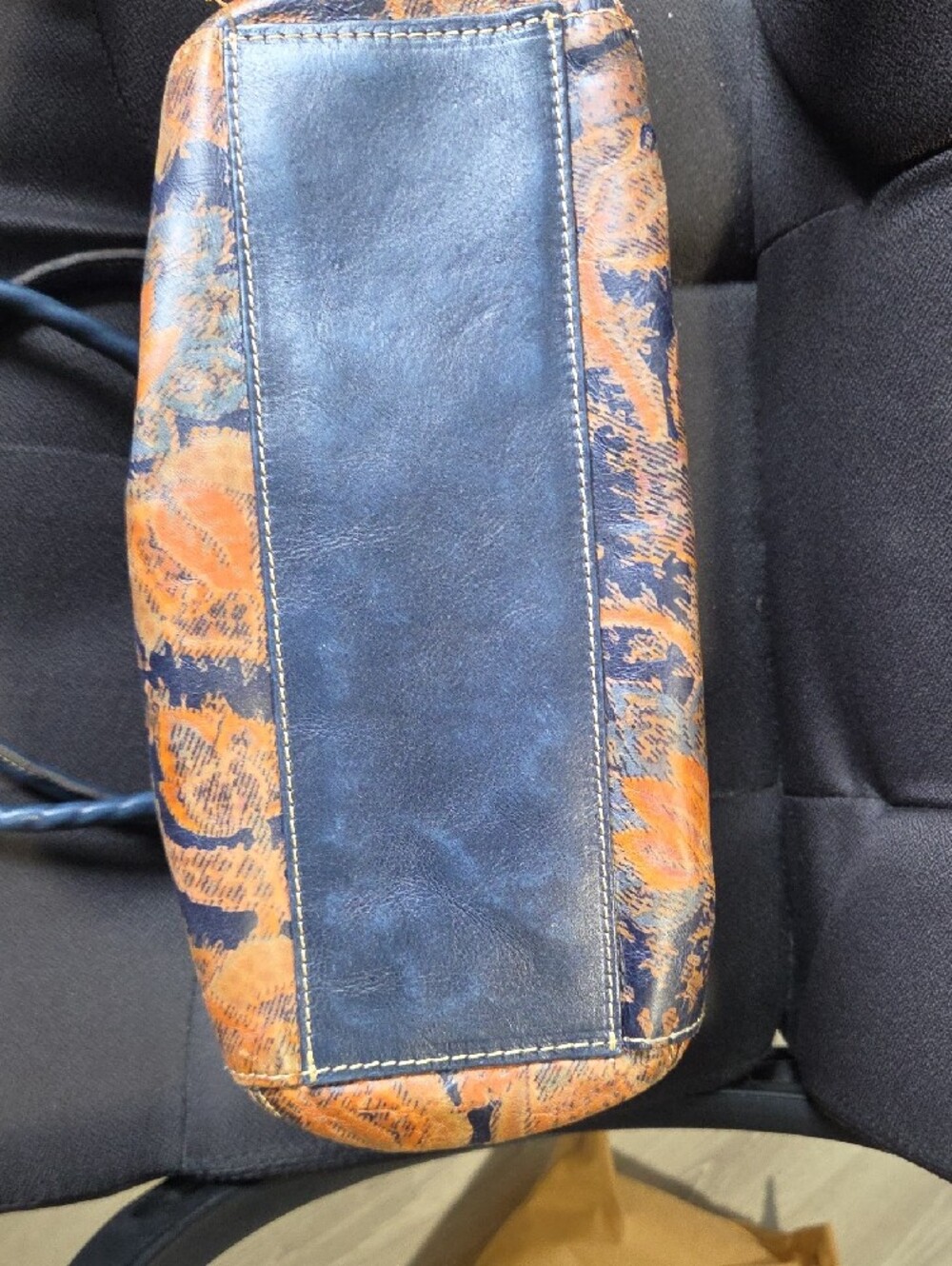 Patricia Nash Navy/Orange Women's Satchel Bag - Picture 8 of 8
